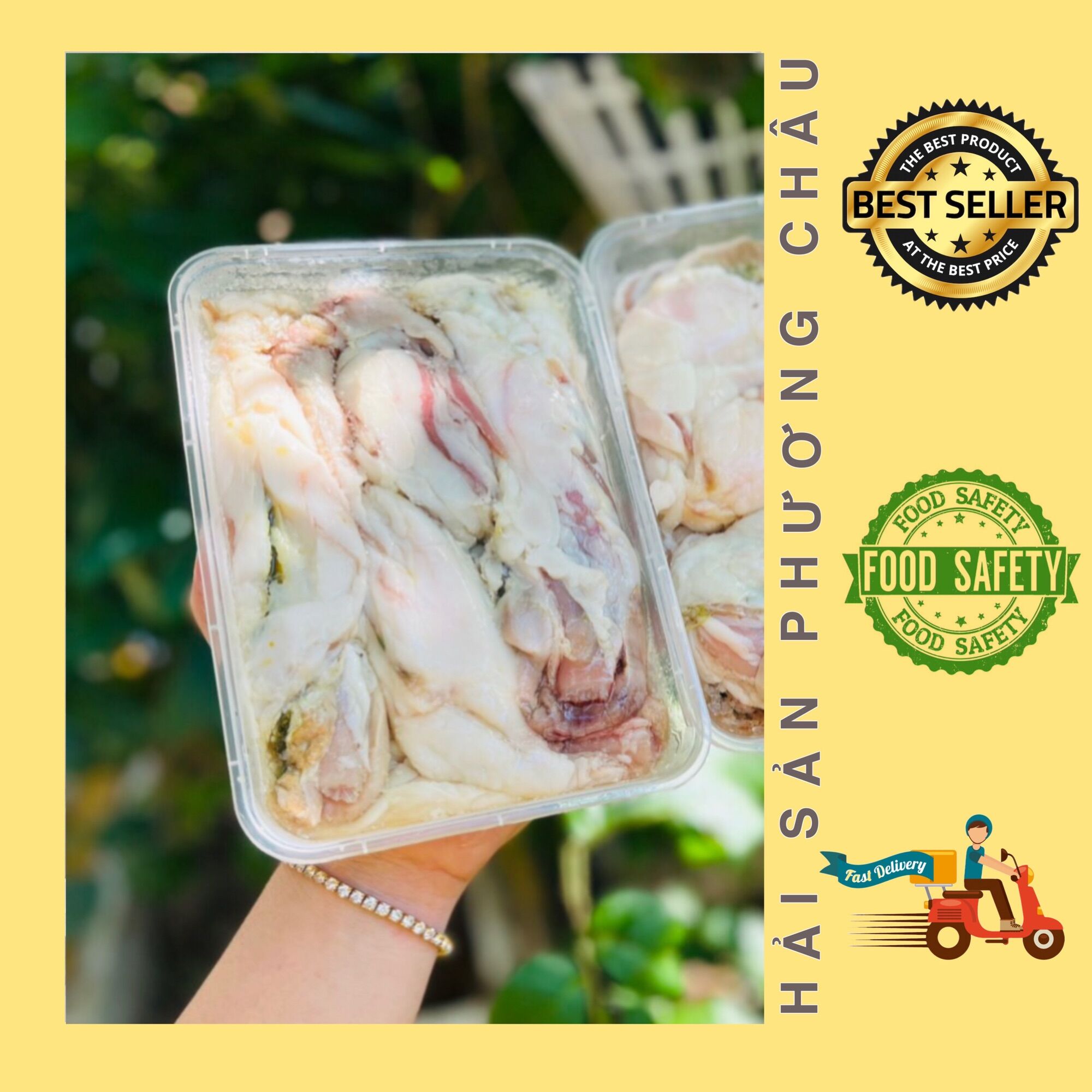 Ruột cá lóc làm sạch đóng hộp 500g