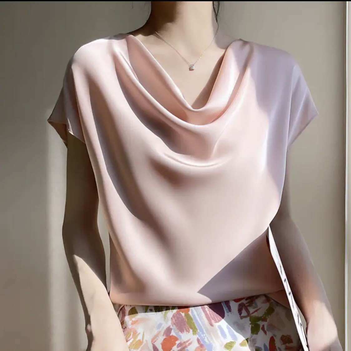 Áo lụa cổ đổ HASCOO chất butai cao cấp ACD