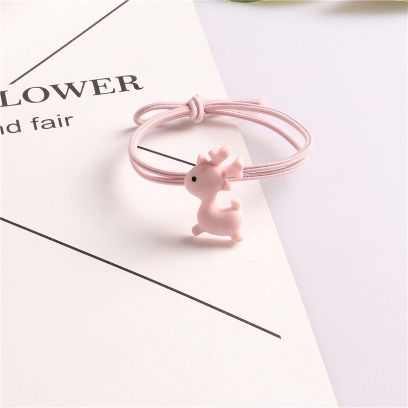 Set 5 Cột Tóc Hình Hươu 5 Màu Dễ Thương Cho Bé