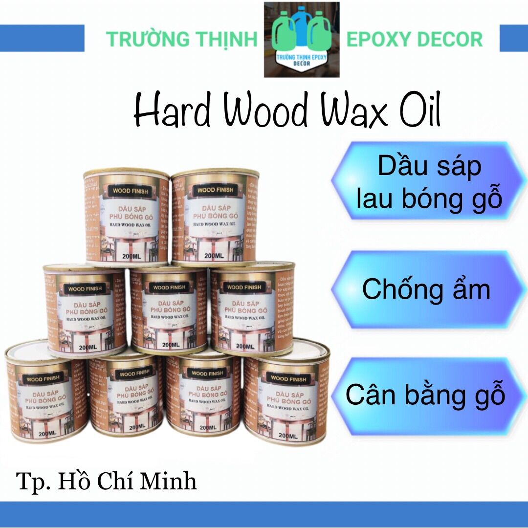 Dầu Sáp Cứng Lau Phủ Bóng Hoàn Thiện Bề Mặt Nội Thất Gỗ Và Resin 200ML - Trường Thịnh Sài Gòn