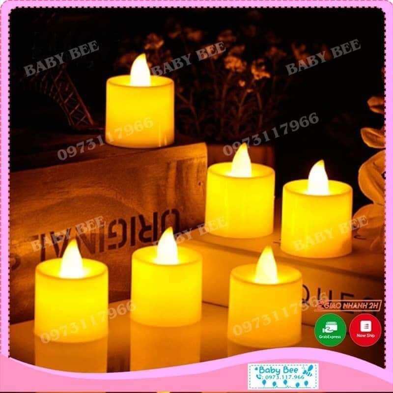 Sét 24 nến 🕯️ điện tử led trang trí ánh vàng ấm