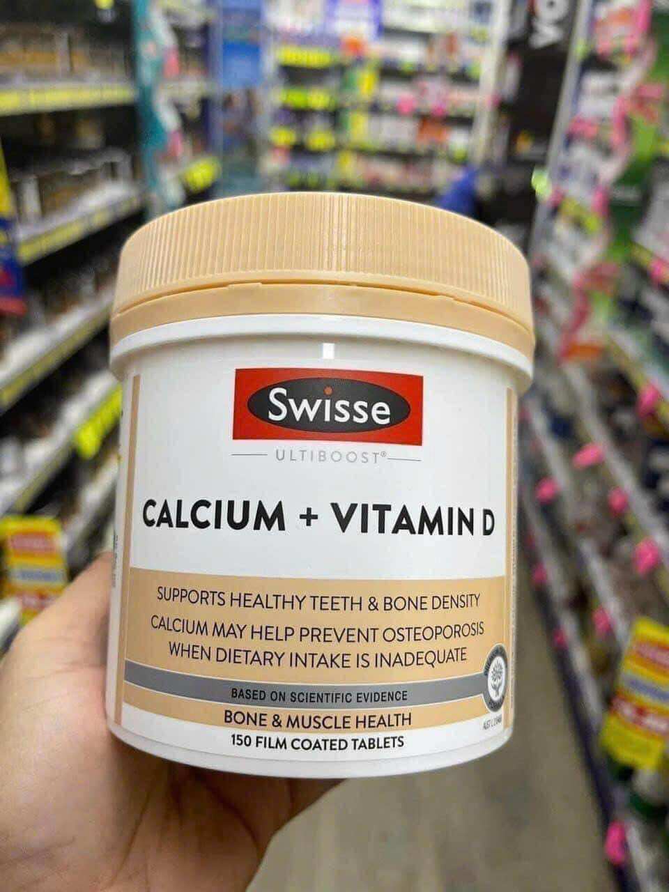 Viên Uống Canxi Và Vitamin D, Hỗ Trợ Xương Và Răng Chắc Khỏe - Swisse Ultiboost Calcium + Vitamin D - 150 viên