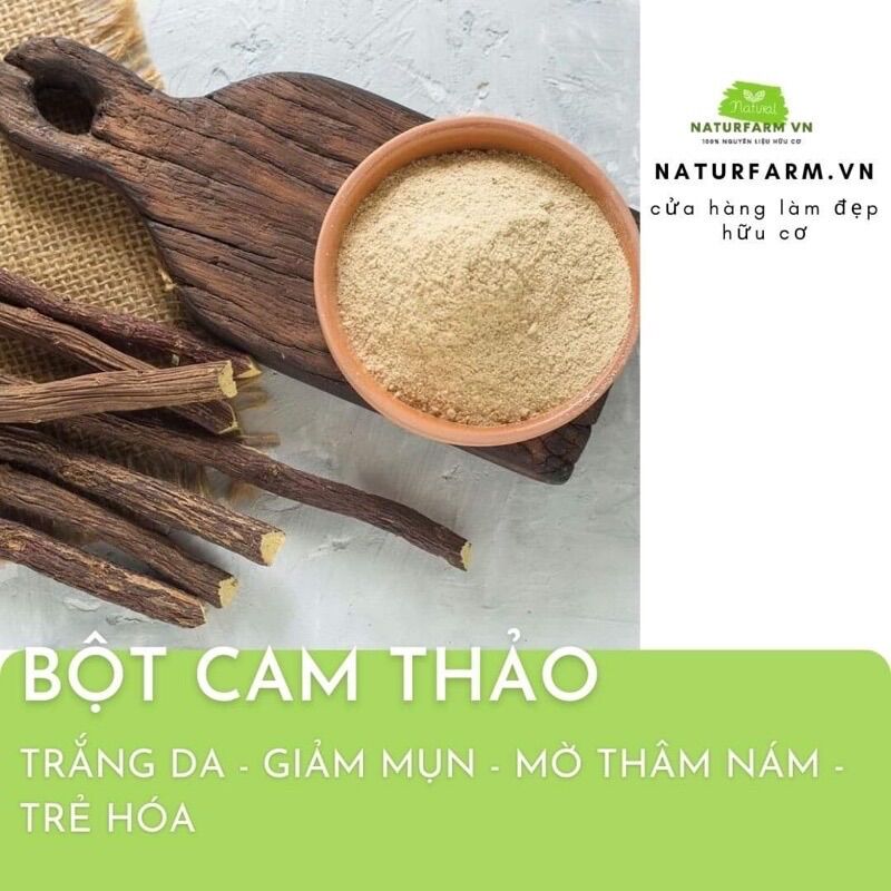 Bột cam thảo nguyên chất 100% hữu cơ 300gr