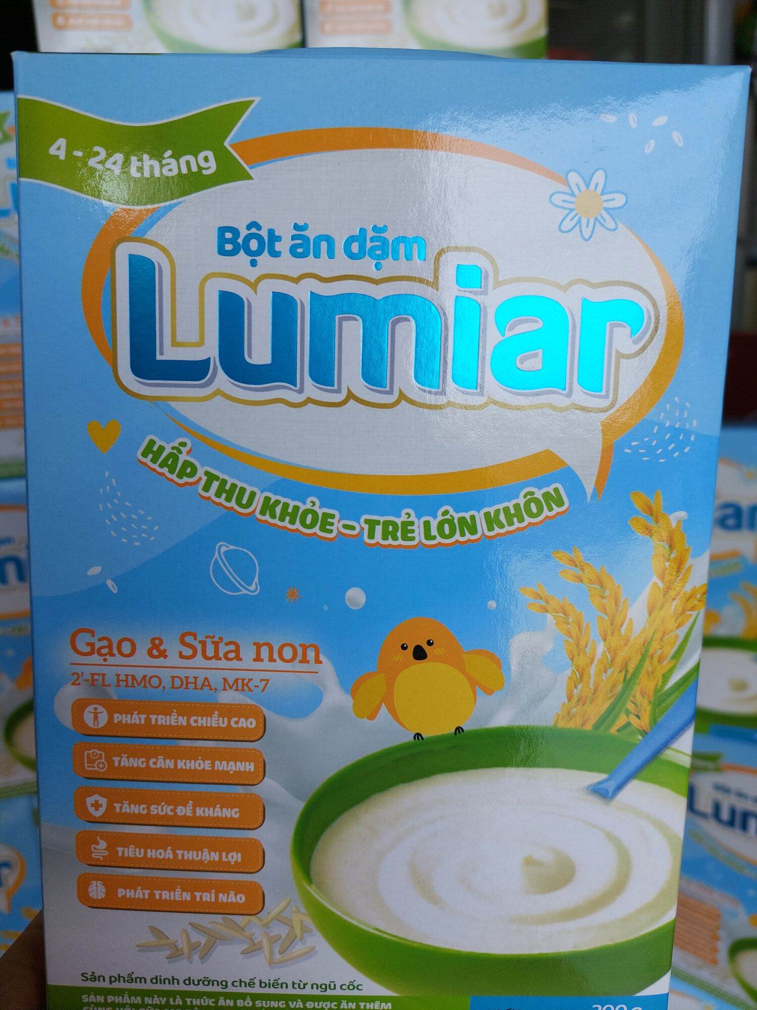 Bột ăn dặm lumiar gạo & sữa non