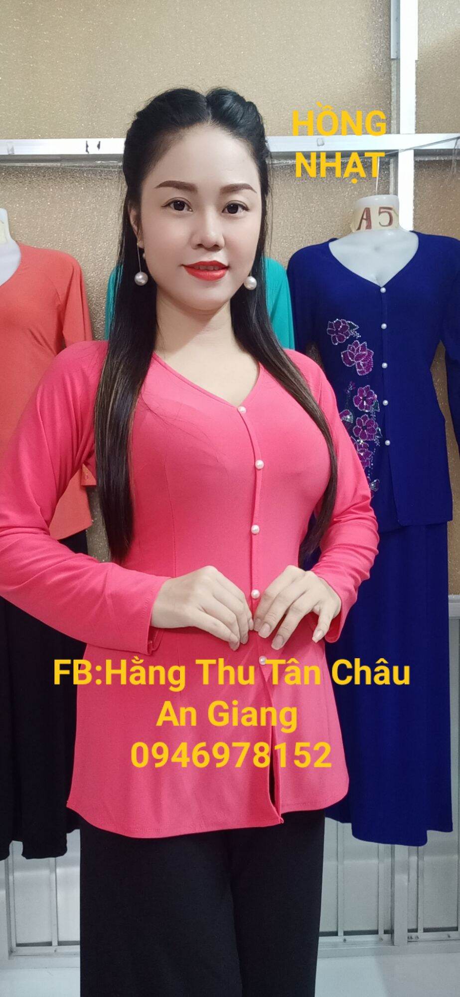 ÁO BÀ BA TRƠN MÀU