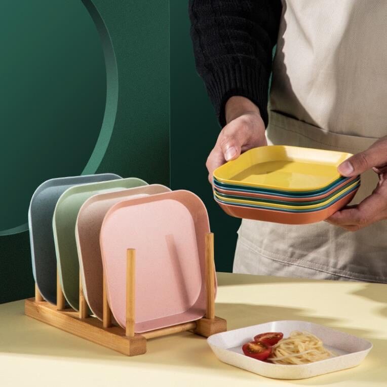 Set 8 Đĩa Lúa Mạch Màu Pastel