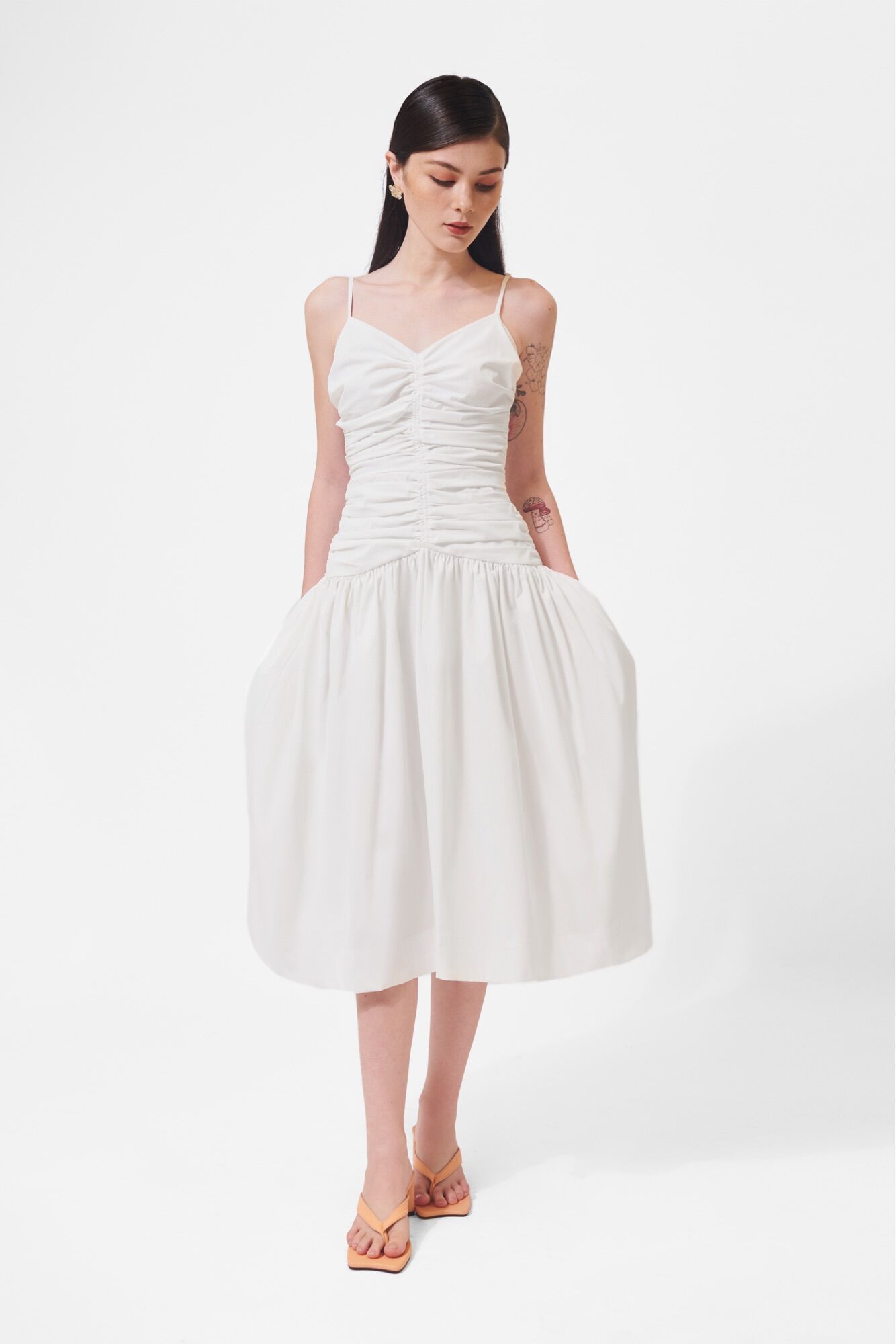 Đầm Dài Kiểu Nhún Eo - Dasha Midi Dress