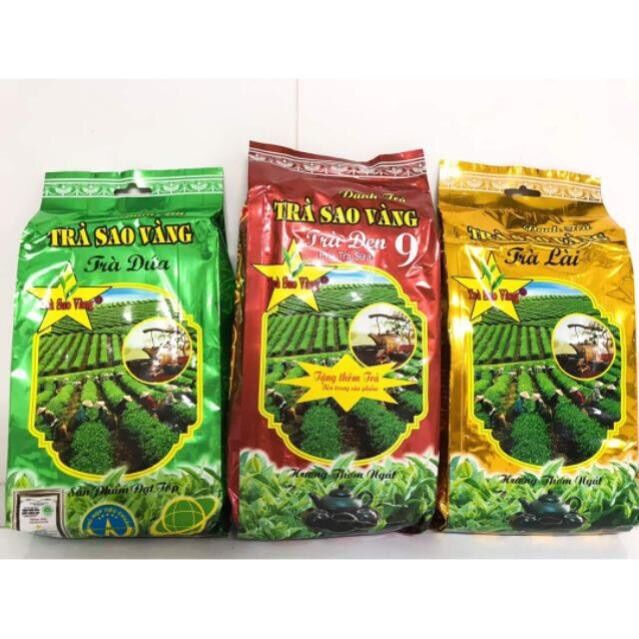 Trà Sao Vàng 500g ( Trà Đen - Trà Lài - Trà Sâm Dứa )