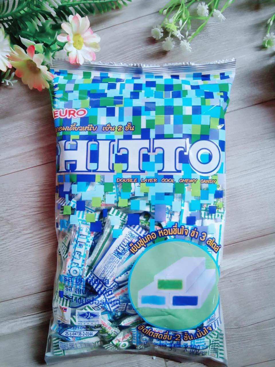 Set 2 gói kẹo thơm miệng Hitto thái lan