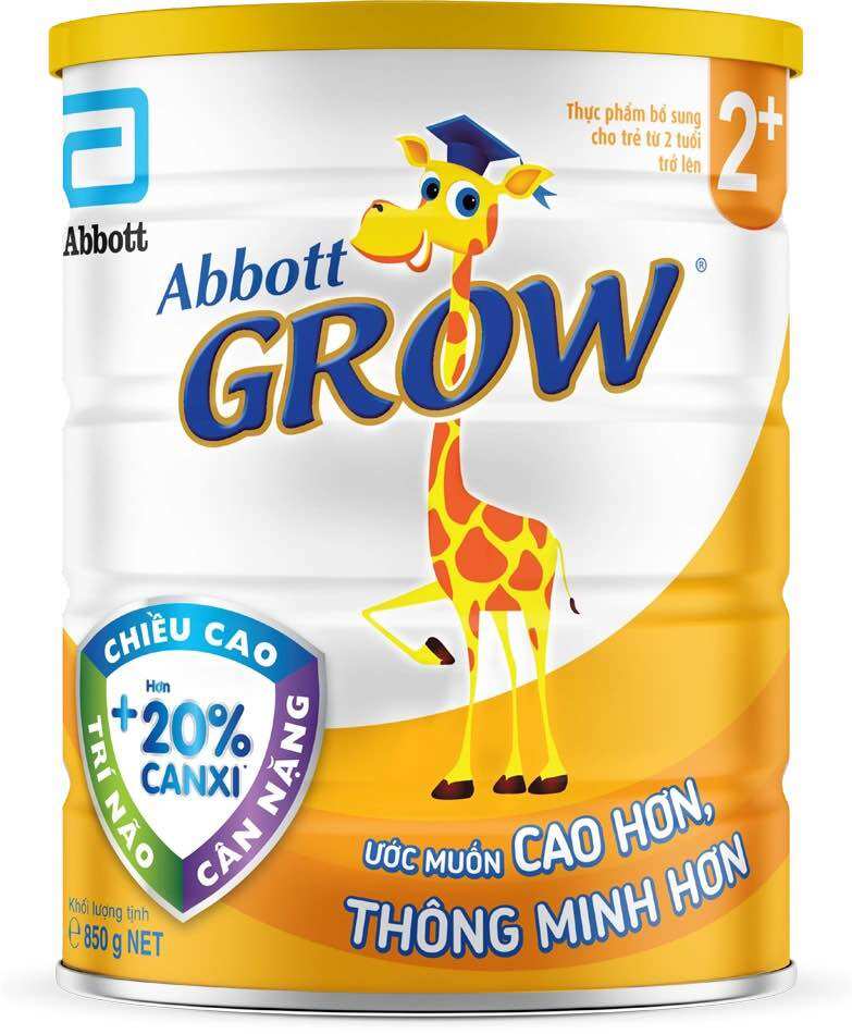 Sữa bột Abbott Grow 2+ (1600g)