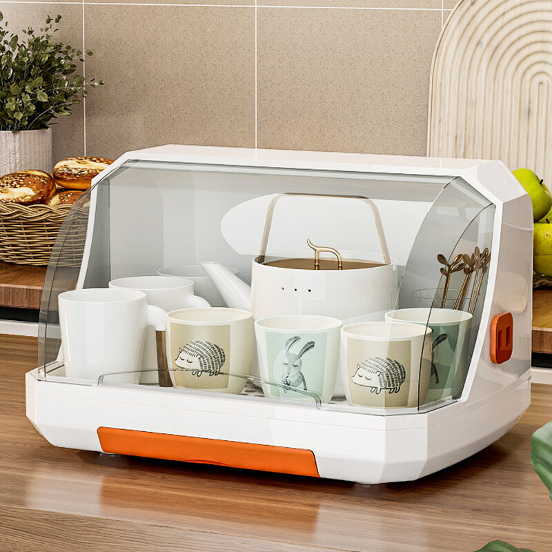 Giá đựng cốc, giá đựng đồ, hộp đựng cốc nước để bàn, cốc thủy tinh chống bụi, khay đựng cốc trà, giá cốc cà phê thoát nước