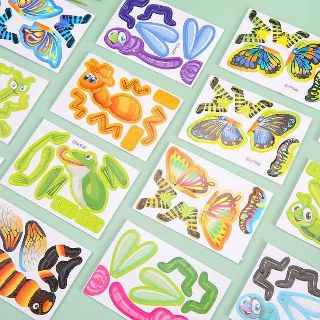 Sét 25 Bộ Đồ Chơi Xếp Hình Côn Trùng - Lắp Ráp Côn Trùng 3D