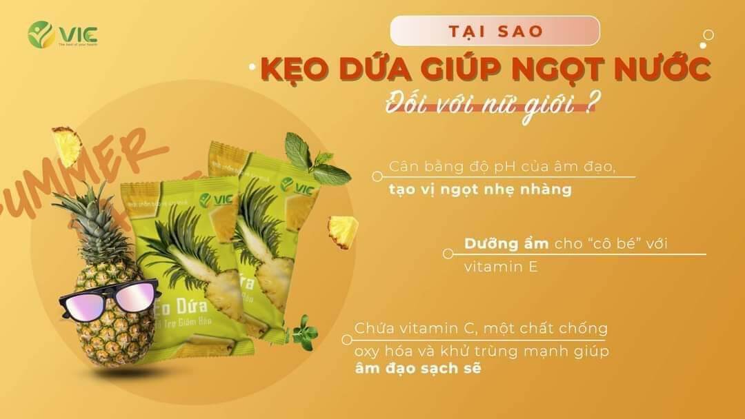 Kẹo dứa giảm cân dùng thử chỉ 35k