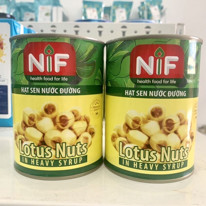Hạt sen ngâm nước đường TIM (NIF cũ) lon 560g