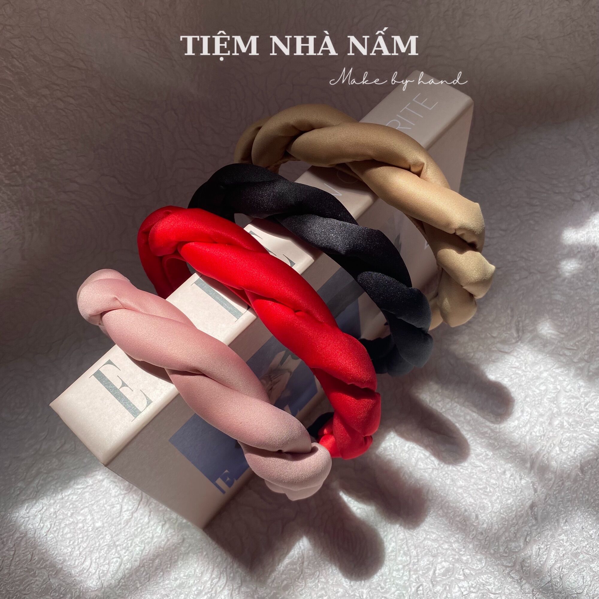 🎀 BỜM/ MẤN CÀI TÓC XOẮN PHỒNG THANH LỊCH - [ Nhà Nấm handmade ]