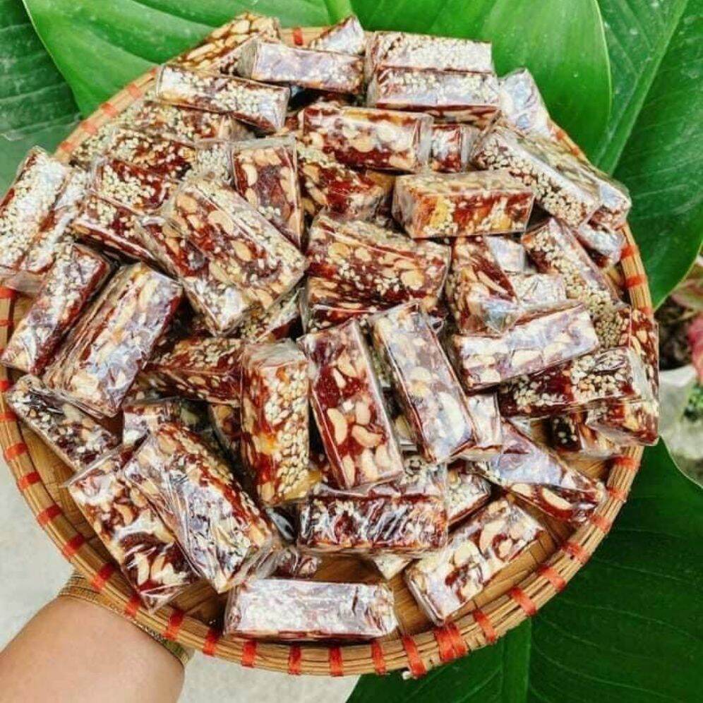 500gr kẹo chuối dừa gừng mè đậu phộng bến tre