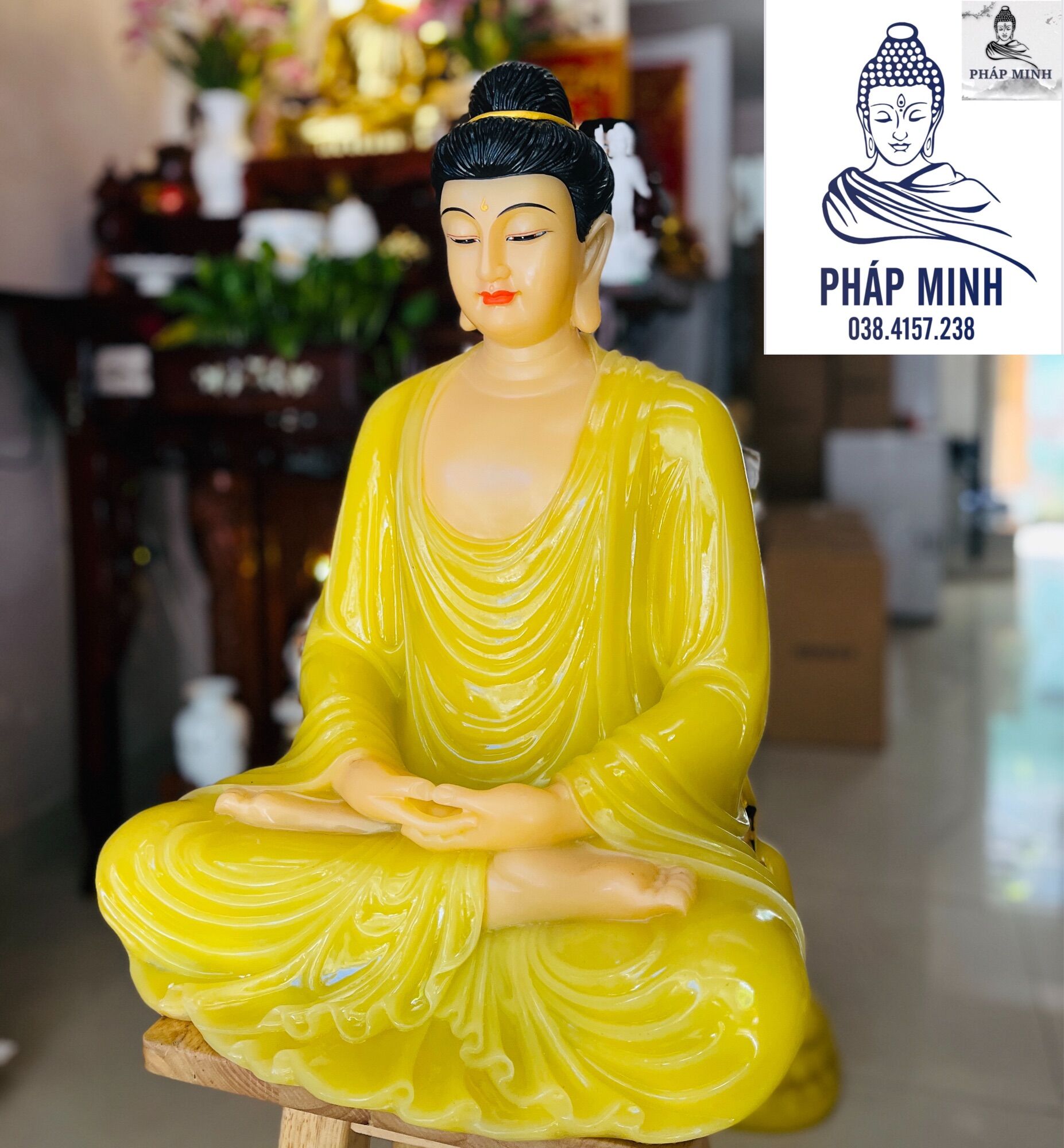 Tôn Tượng Bổn Sư 55cm Bột đá