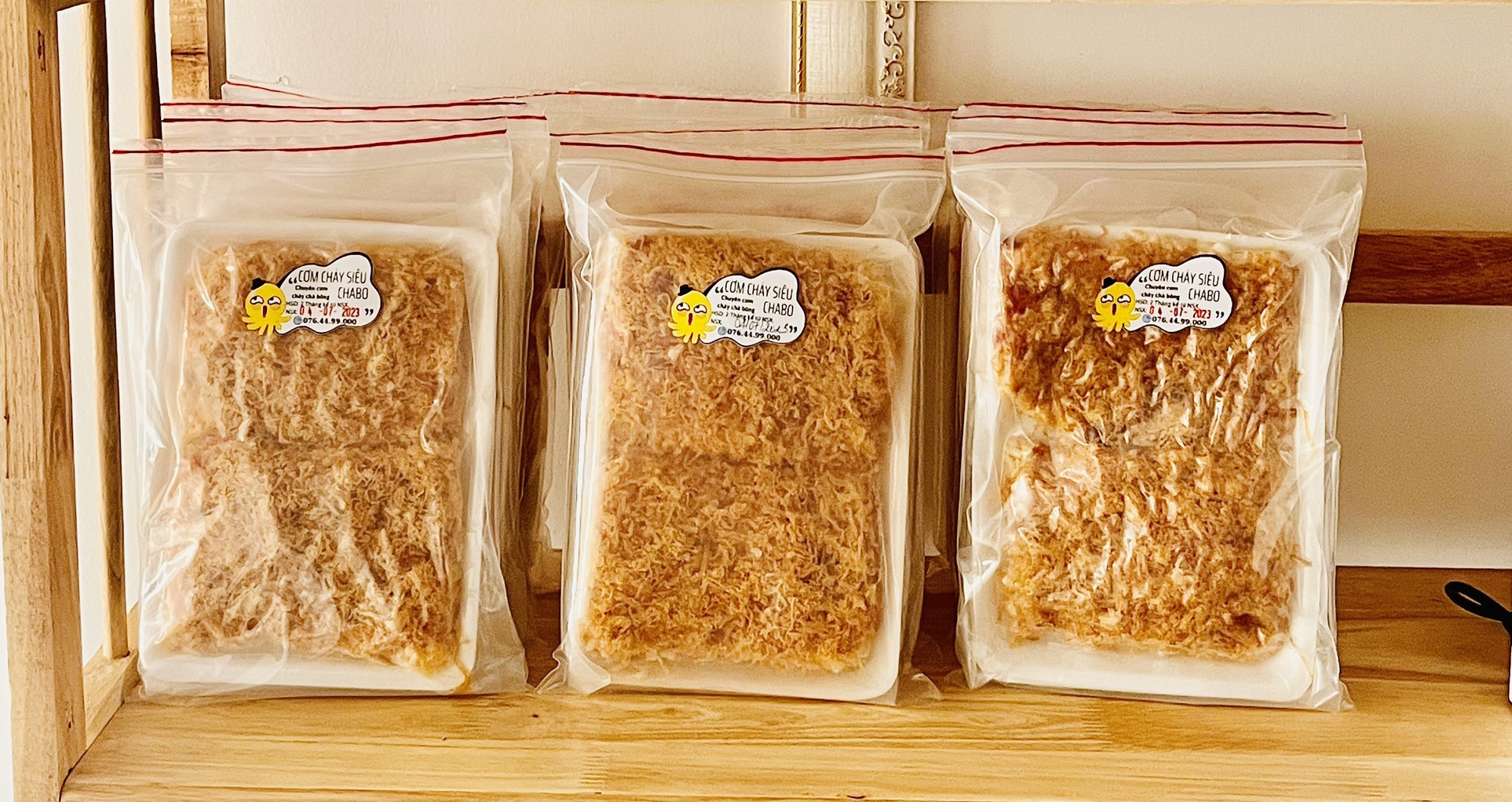 (HỎA TỐC HCM) CƠM CHÁY CHÀ BÔNG NHÀ LÀM