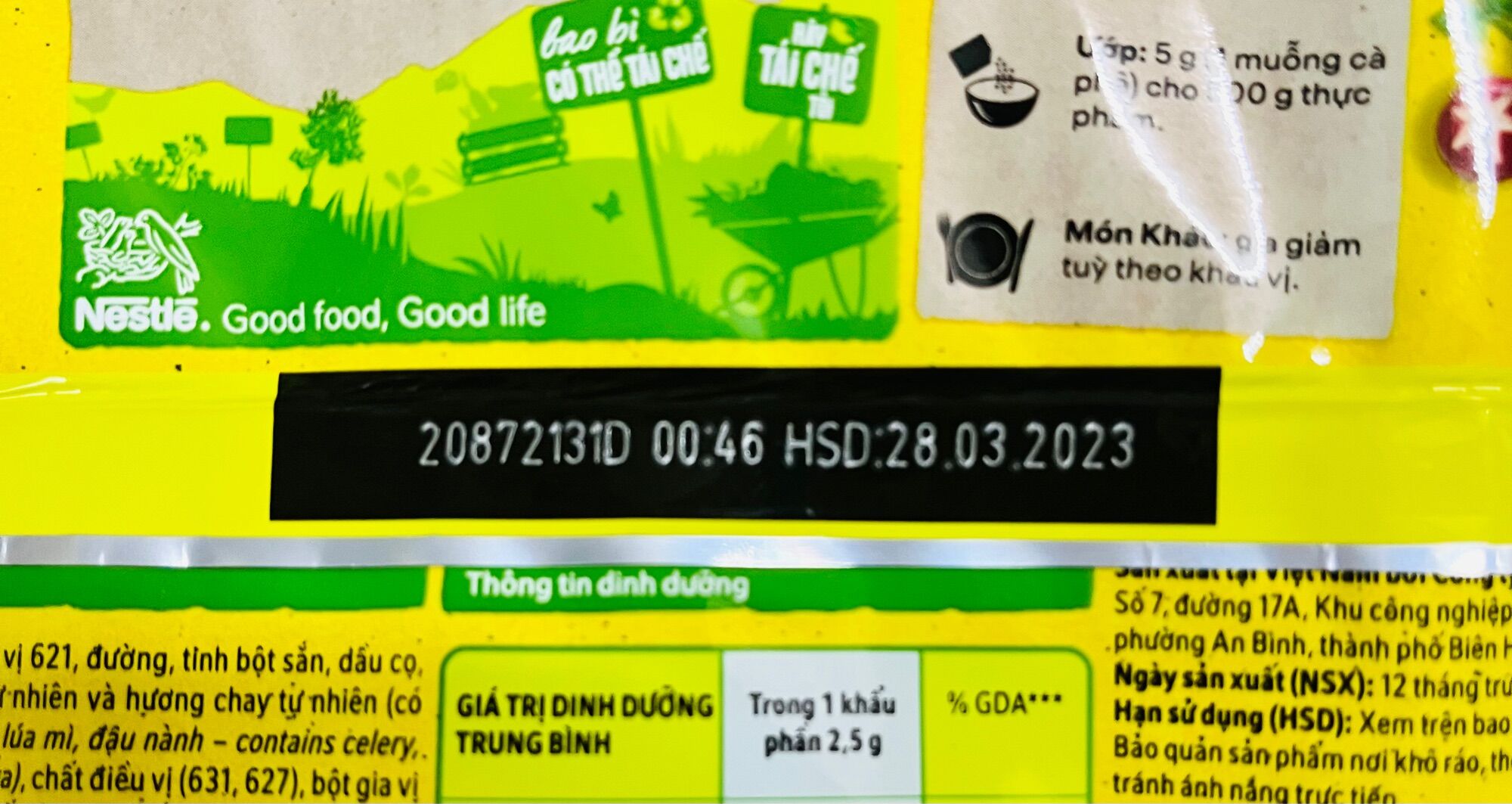 Hạt nêm chay nấm hương Maggi gói (55g)