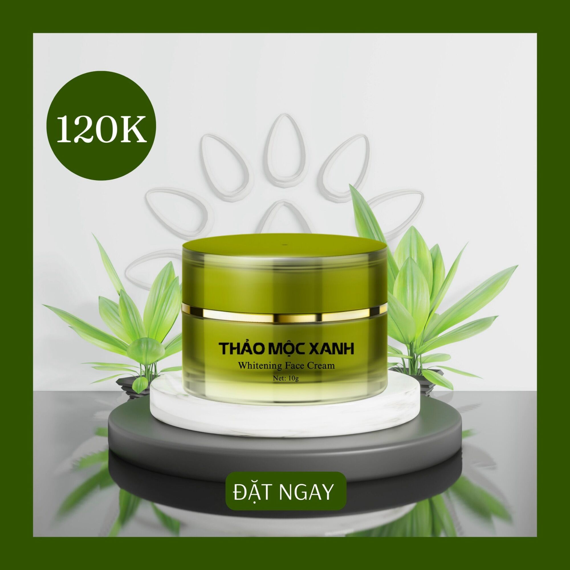 [Freeship] Kem Face Thảo Mộc Xanh - Dưỡng Trắng Da