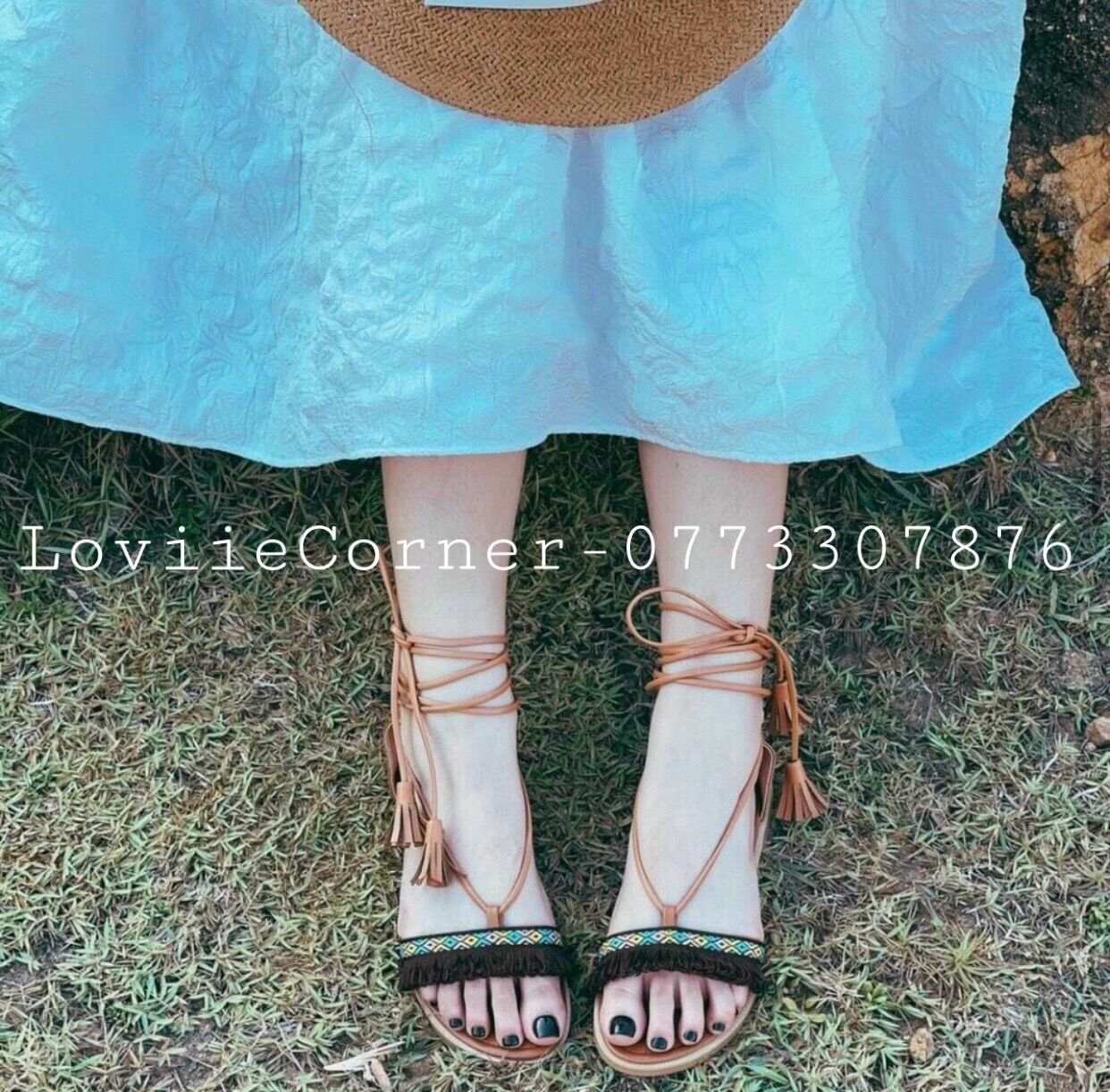 GIÀY SANDAL NỮ LOVIIECORNER - SANDAL CHIẾN BINH BÍCH HẬU QUAI NGANG THỔ CẨM - GIÀY NỮ ĐẾ BẰNG - GIÀY SANDAL NỮ MẶT GỖ ĐẾ BỆT S210522