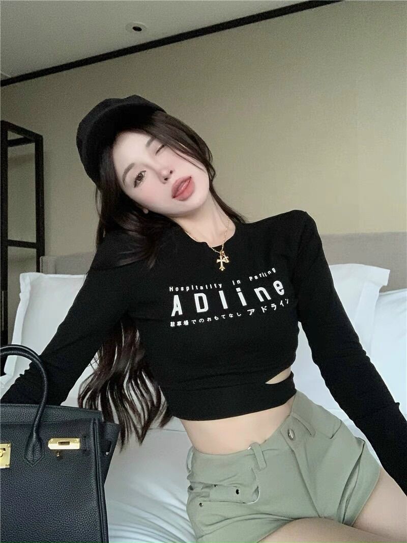 Áo tay dài khoe eo adiline BG
