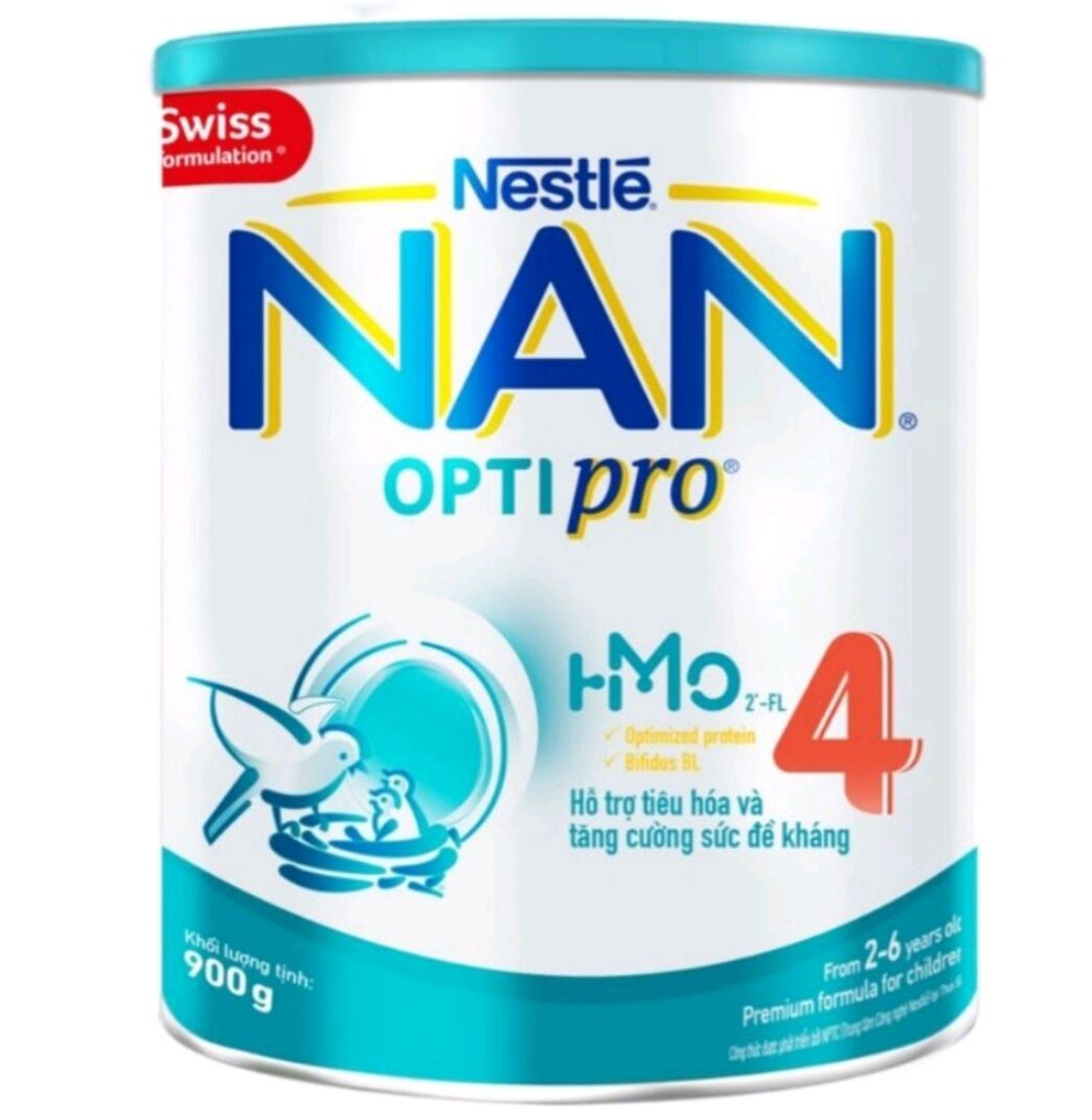 Date 06 2024 Sữa bột Nestle NAN Optipro 4, cho trẻ từ 2-6 tuổi, hộp thiếc