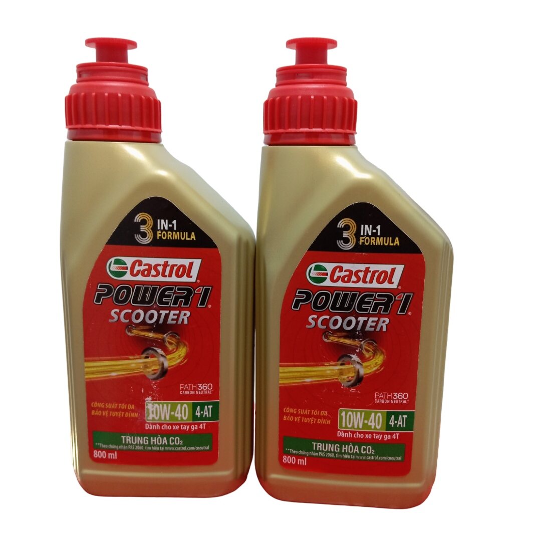 Dầu nhớt Castrol power cho xe tay ga 10W- 40.