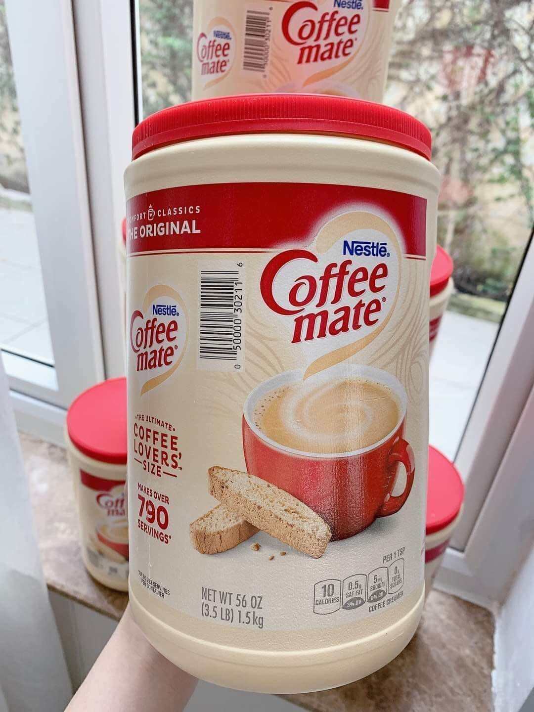 Bột kem cafe sữa Nestle Coffe Mate - Hũ 1.5kg - Hàng Mỹ 100%
