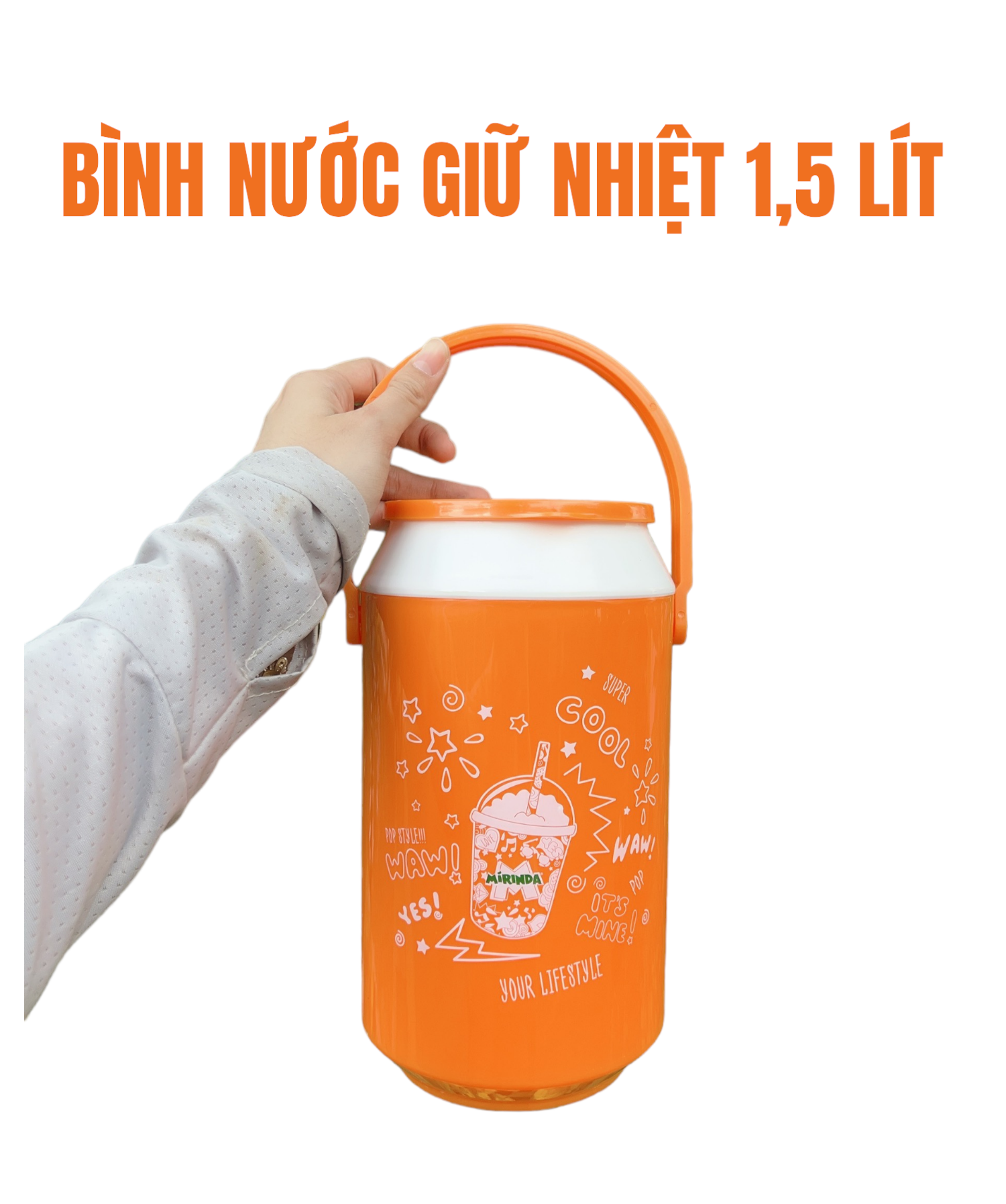 Bình Đá Hình Lon Nước Ngọt 1,5 lít ( Hkm)
