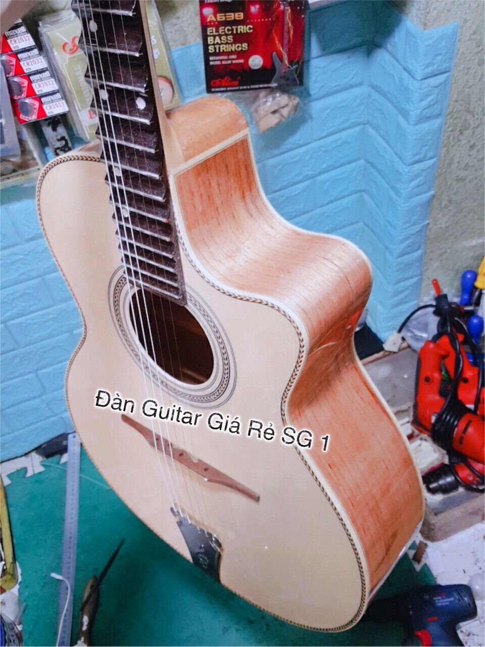 [HCM]Đàn vọng cổ gỗ hồng đào (bông lúa)