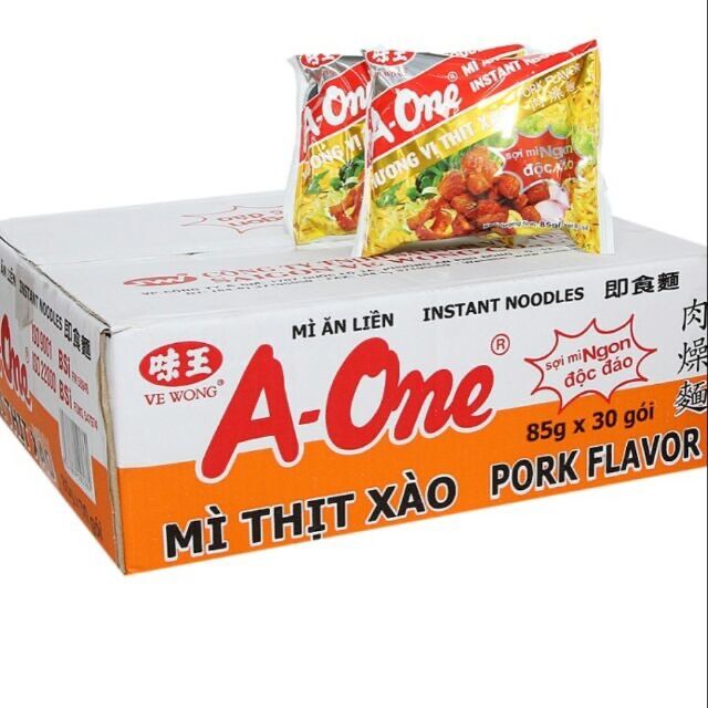 Combo of 10 packs of an-one fried meat noodles. There are retail selections before payment.