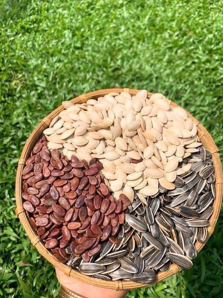 Hạt mix 3 vị rang củi (Hướng dương- Hạt dưa- Bí trắng) 350g
