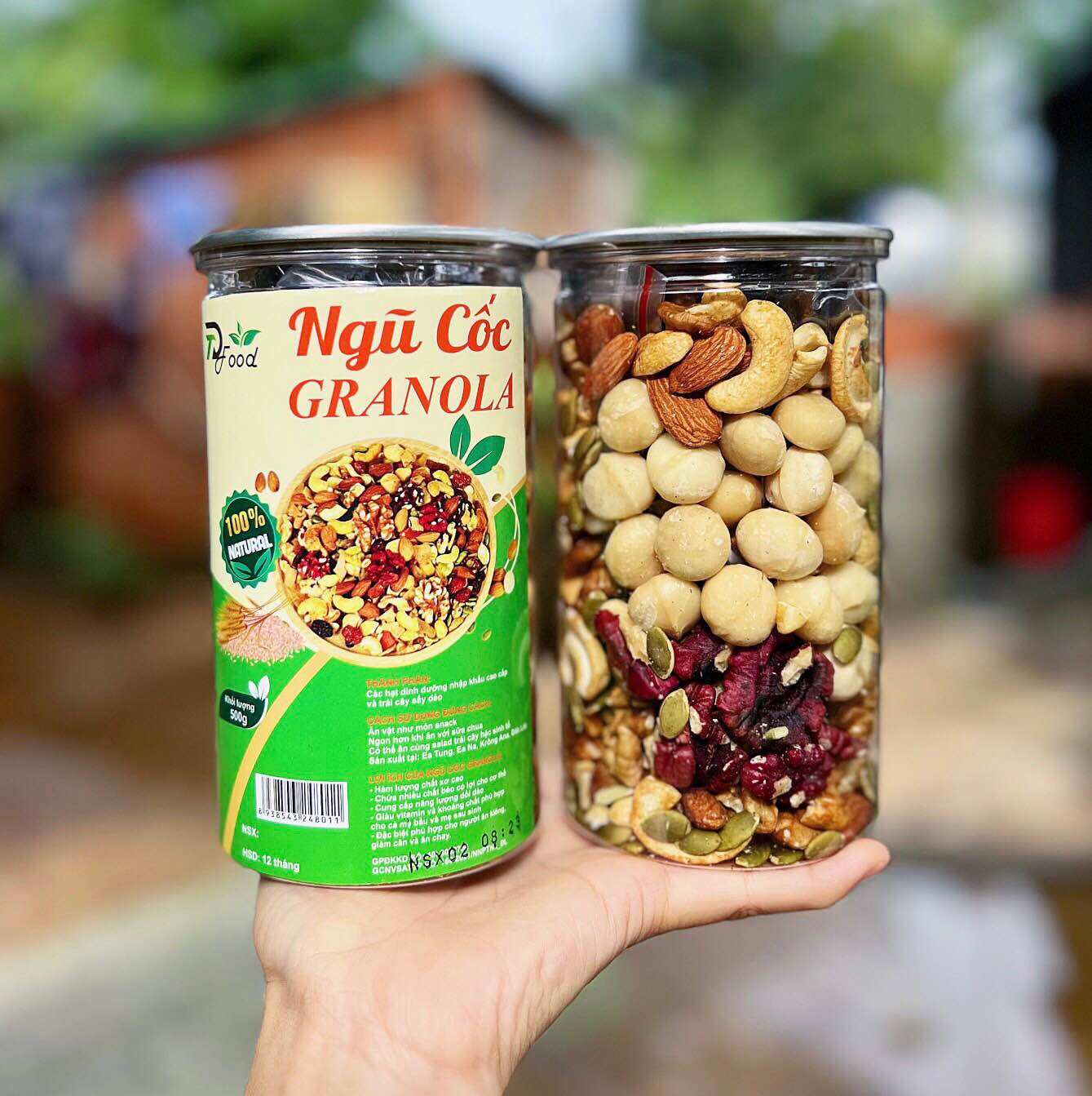 500g- Granola siêu hạt, có Macca, 0% yến mạch. Date mới. Giảm cân, ăn kiêng