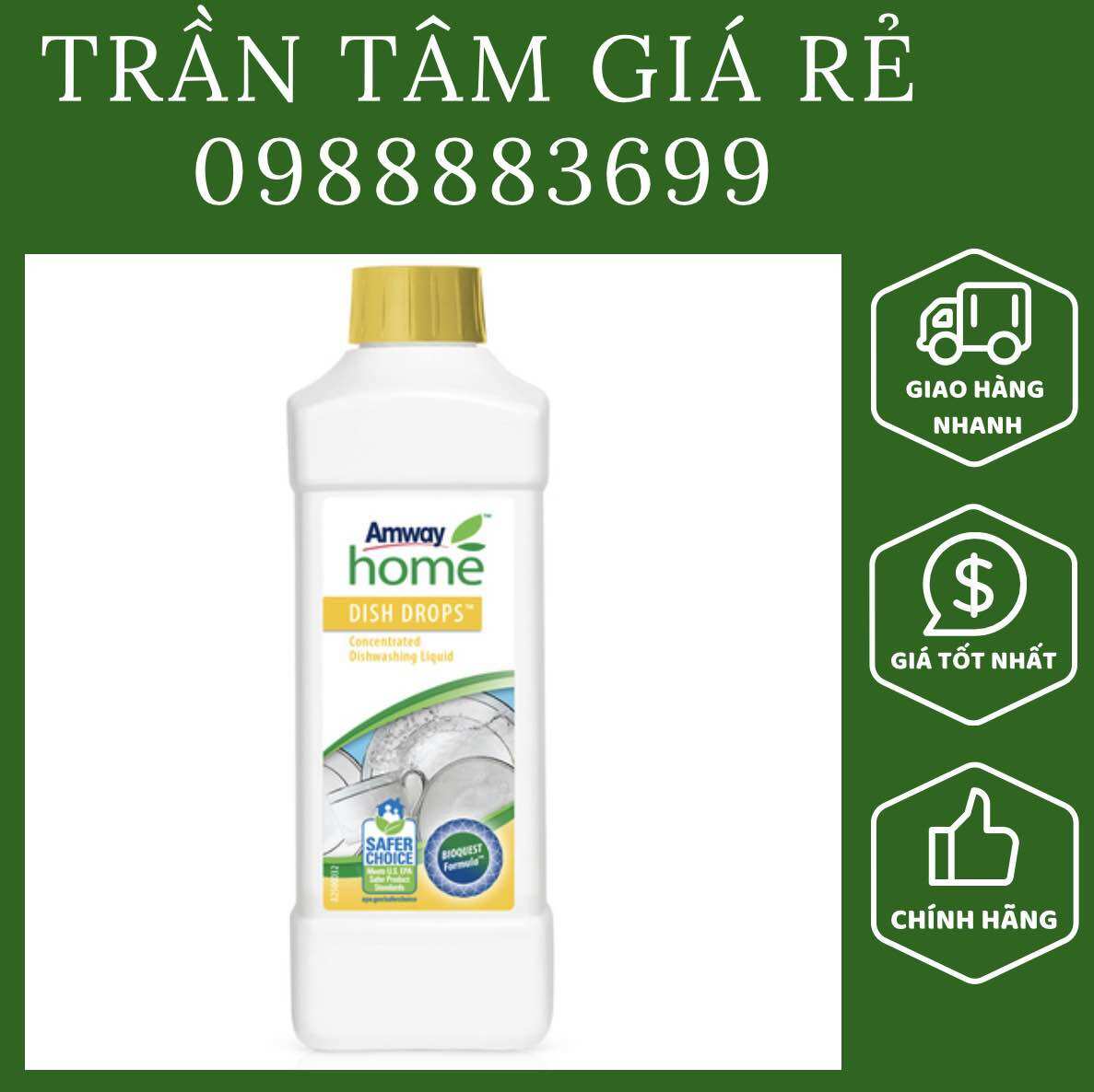 Nước Rửa Chén Home – Đậm Đặc, Tiết Kiệm, Dịu Nhẹ