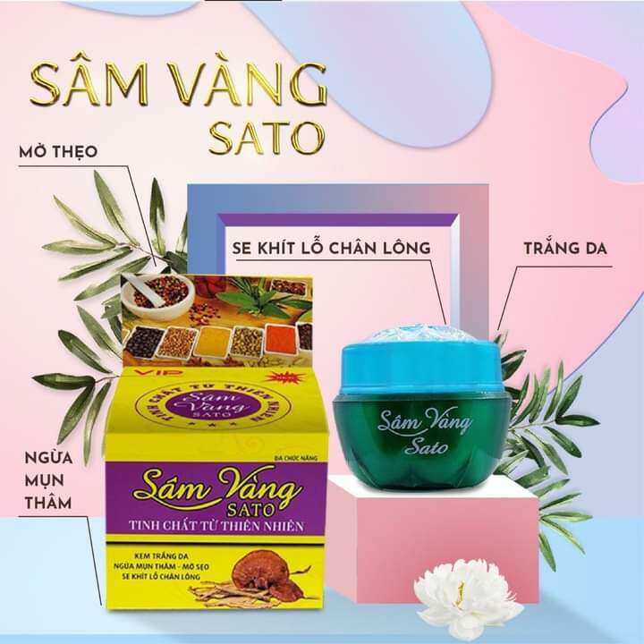 kem nám sâm vàng sato thảo dược Đông y