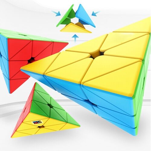 Rubik Tam Giác 3x3 Qiyi Cube - Rubic Kim tự tháp. Đồ chơi phát triển trí tuệ