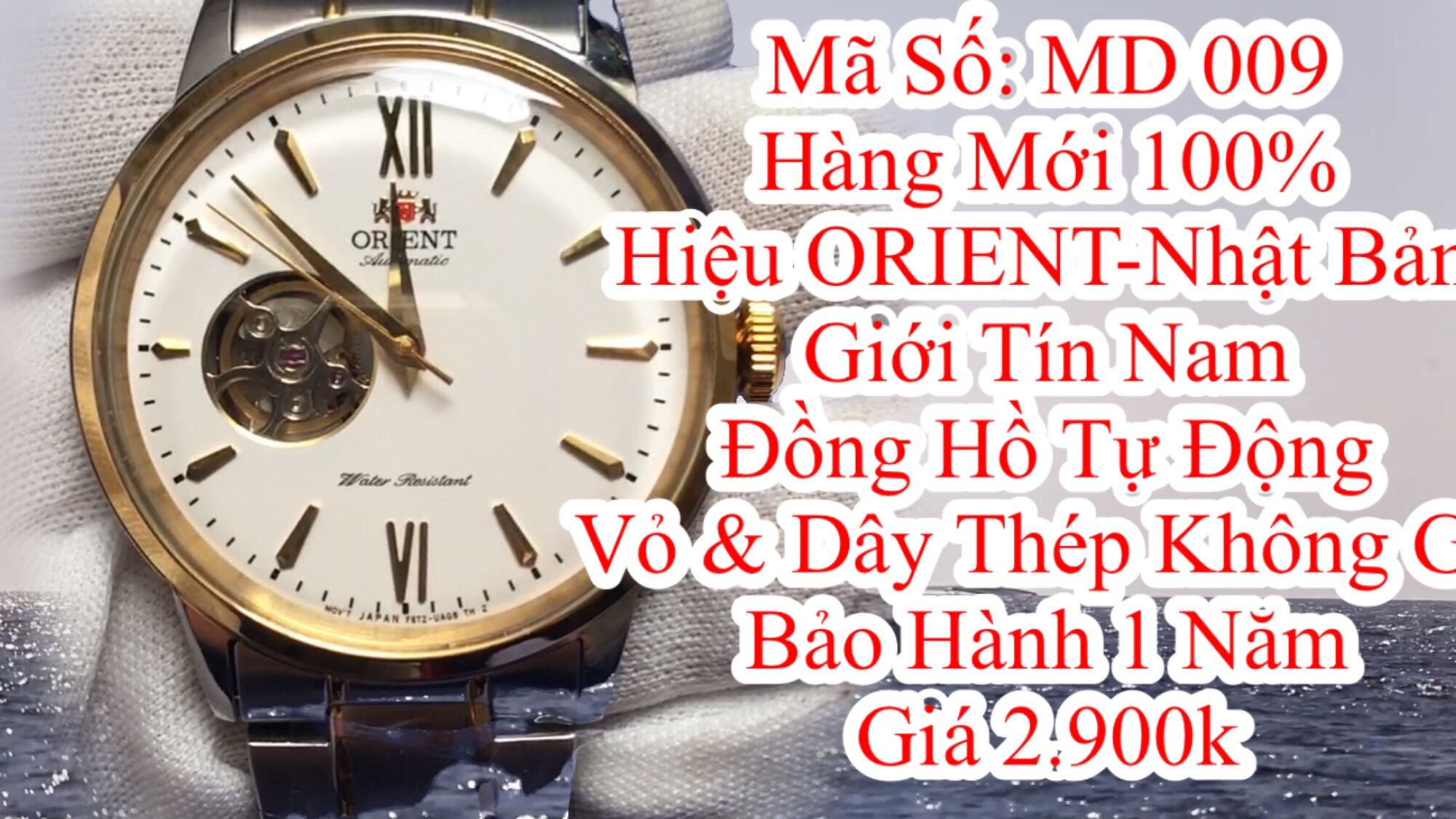 [ FreeShis ]Đồng Hồ Nam Cao Cấp Hiệu ORIENT-Nhật Bản. Hàng Mới 100%. Đồng Hồ Tự Động. Giới Tín Nam. Vỏ & Dây Thép Không Gỉ. Bảo Hàng 1 Năm.
