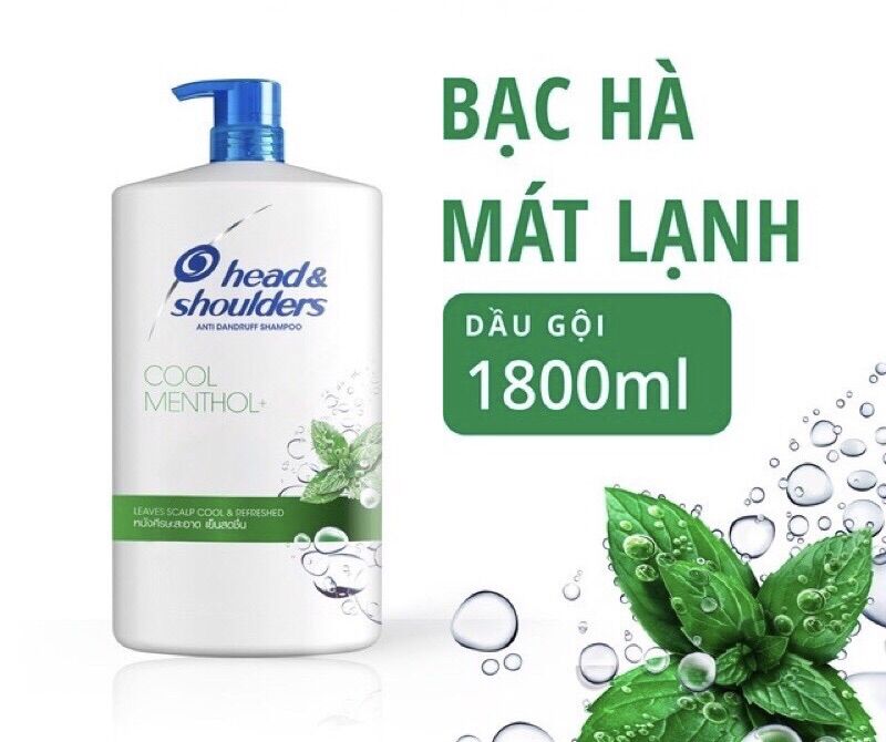 Dầu gội head & shoulder chai 1.8L