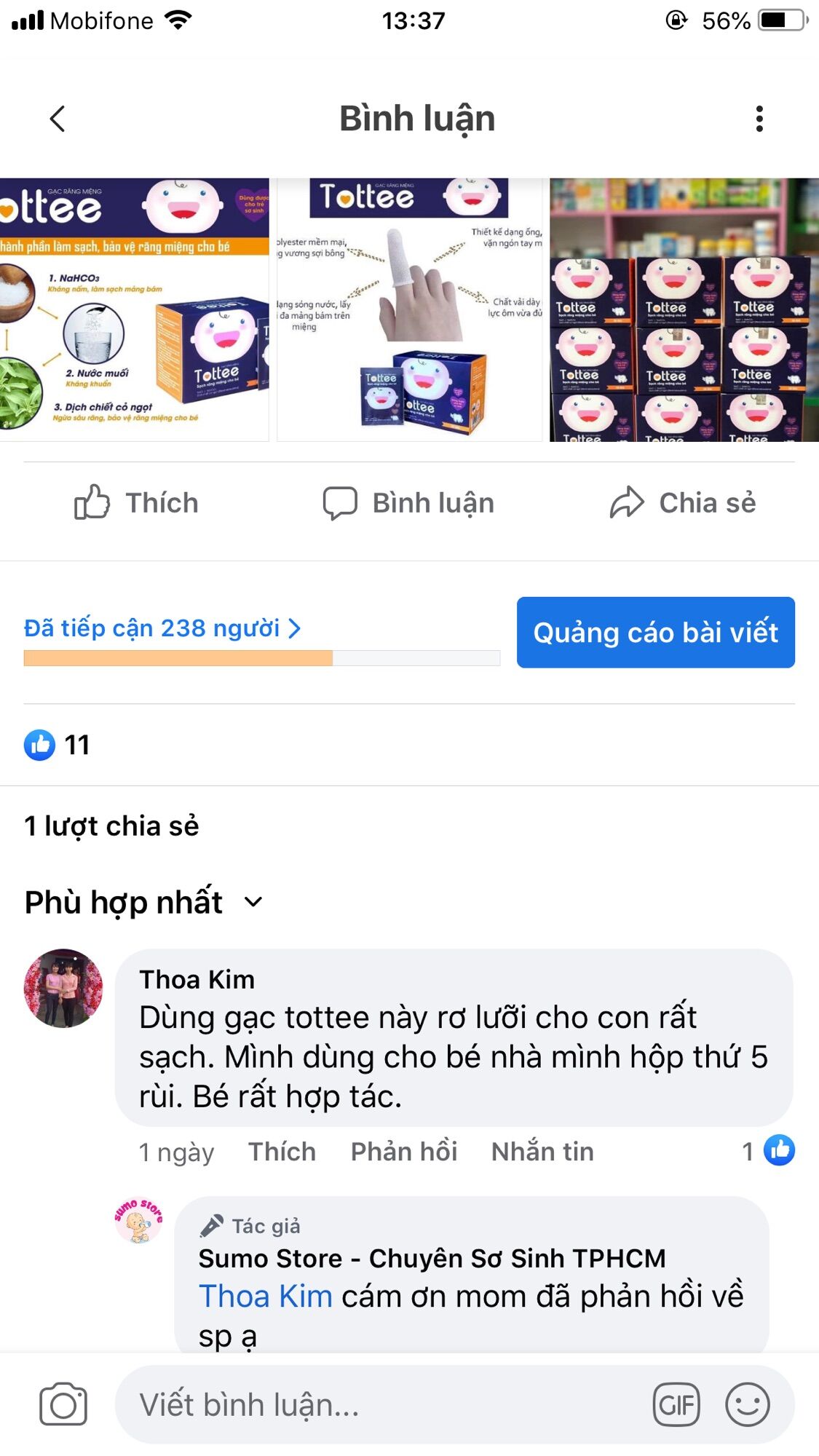 Gạc rơ lưỡi tottee