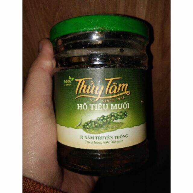 Hồ tiêu muối Thủy Tâm lọ 200gram