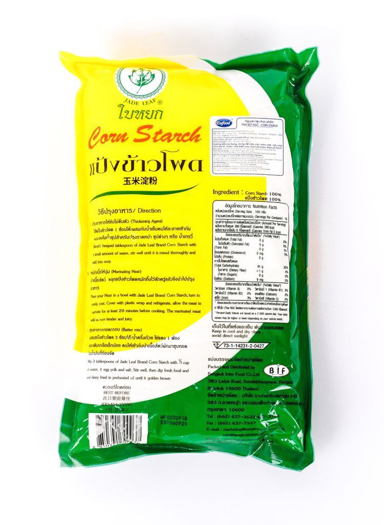 Tinh Bột Ngô Jade Leaf Thái Lan 1kg - Hàng nhập khẩu