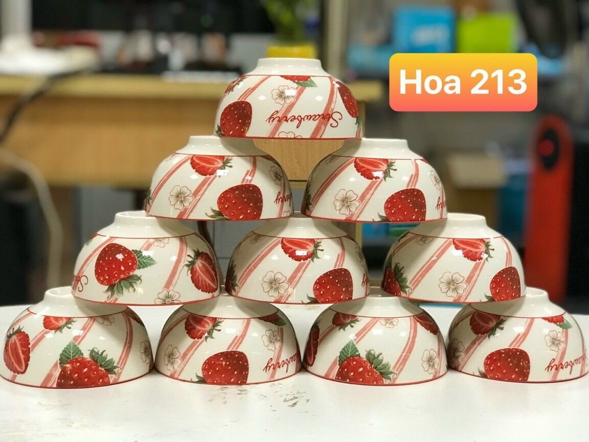 Bộ 10 bát cơm hoa dây tây