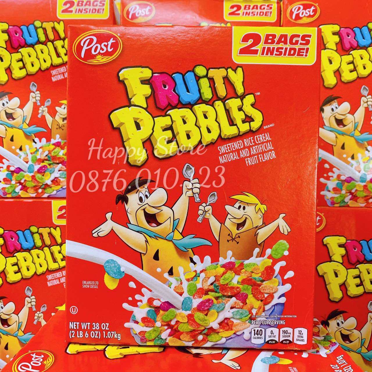 Hàng nhập Mỹ - Ngũ cốc ăn sáng trẻ em & người lớn Fruity Pebbles 1.07kg