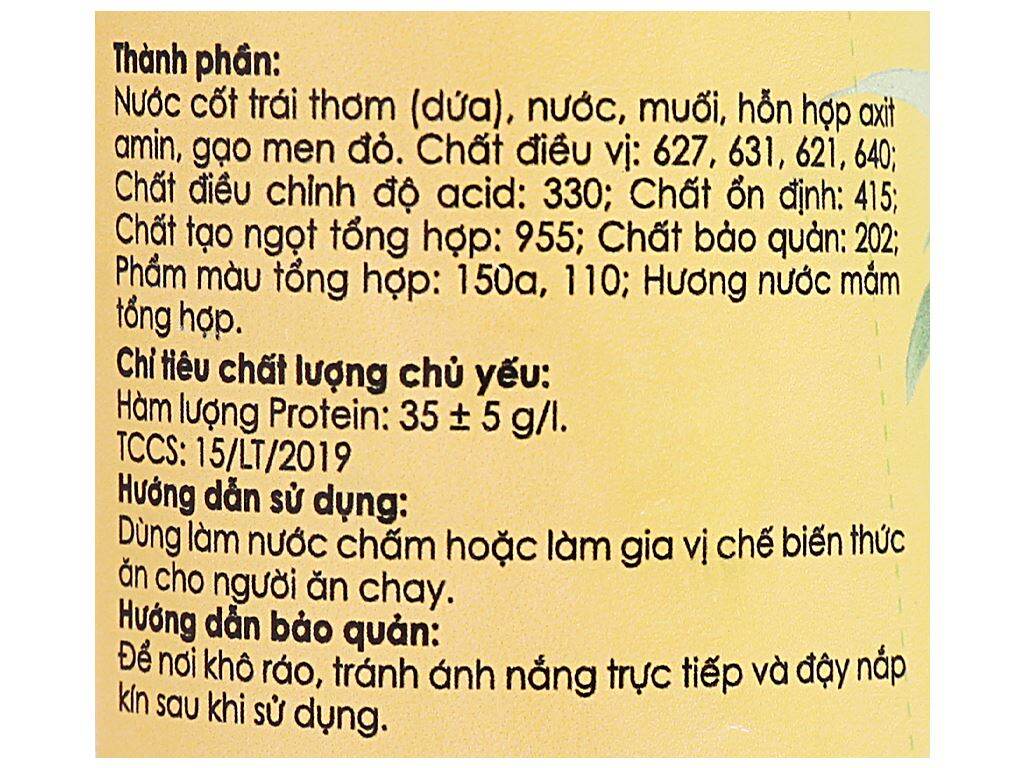 Nước mắm chay Liên Thành chai 300ml