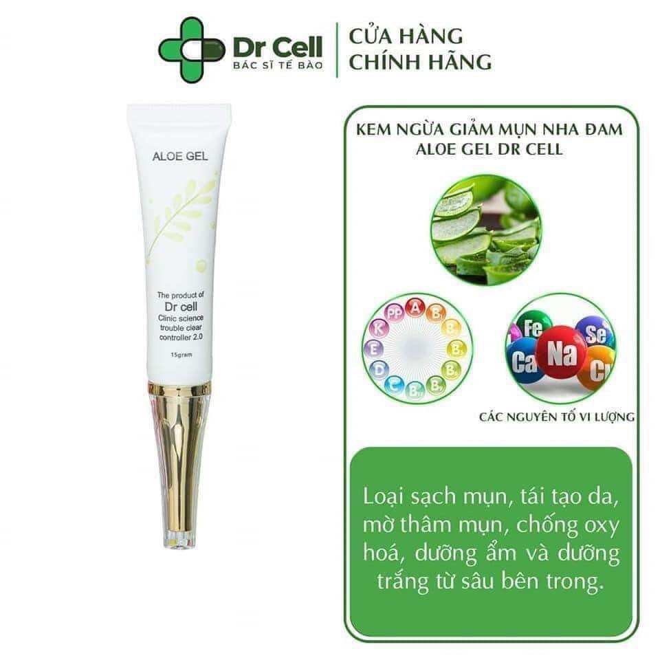 GEL NHA ĐAM CHẤM MỤN DR CELL GIÚP BẠN LOẠI BỎ MỤN TRÊN BỀ MẶT DA TRẢ LẠI LÀN DA MỊN MÀNG SẠCH MỤN