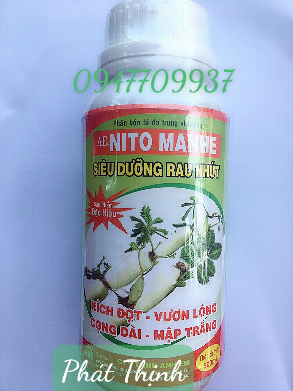 Phân Bón Lá Chuyên Dưỡng Rau Nhút giúp kích dài mập đọt, vươn lóng, cọng dài, mập trắng [ảnh thât, hàng chính hãng] chai 500ml