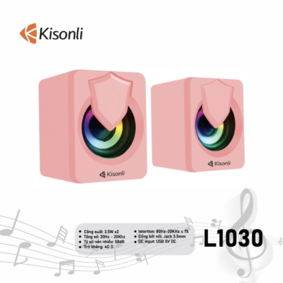 Loa vi tính kisonli 2.0 l-1030 nhỏ gọn