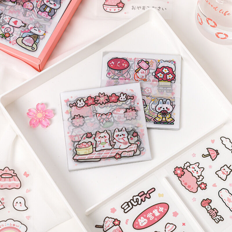 Sticker trang trí Sakura hộp 100 tờ