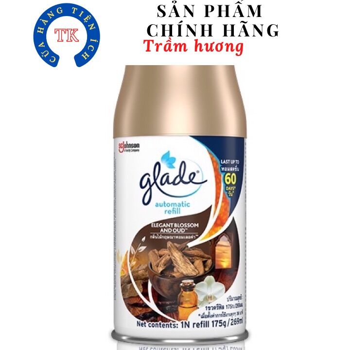 Lõi máy xịt thơm phòng tự động Glade, lõi thay bình xịt phòng tự động glade